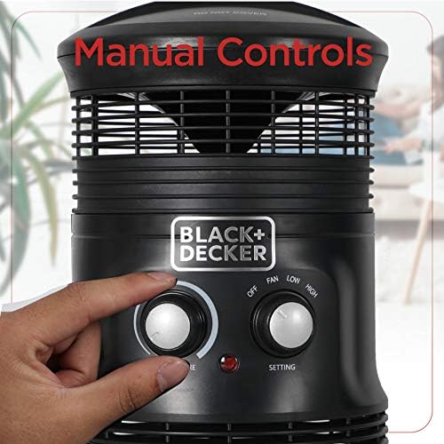 BlackDecker 360 Heater Fan Combo Portable Personal Space Heater
