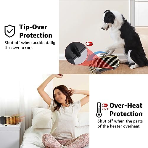 YOUCIDI 550W 900W Dual Mode Electric Space Heater