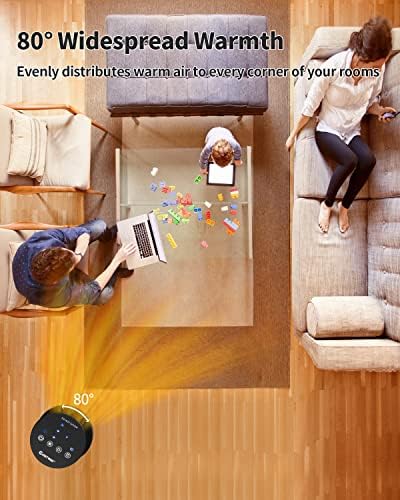 ARLIME Space Heater 1500W with Thermostat and Oscillation