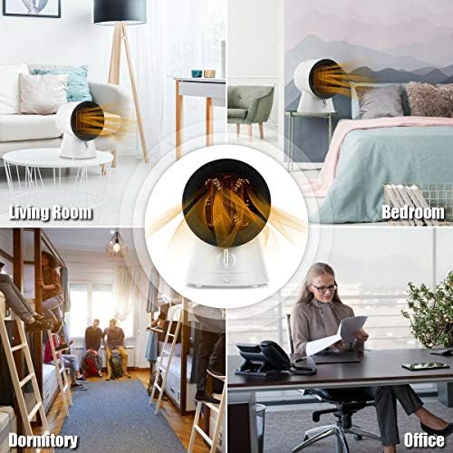 COSTWAY 2 in 1 Space Heater and Fan with 3 Modes