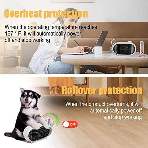 METKIIO Space Heater - Energy Efficient Quiet Retro Style