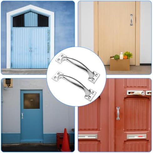 KALIONE 59 Inch Stainless Steel Gate Handle 2 Packs Silver