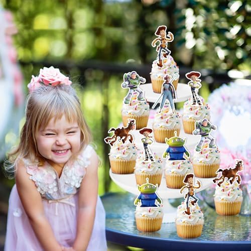 Toy Inspired Story Cupcake Toppers Decorations 24PCS 1
