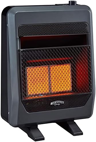Bluegrass Living B20TNIR-BB Ventless Natural Gas Infrared Space Heater