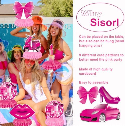 Pink Princess Party Centerpieces for Girls