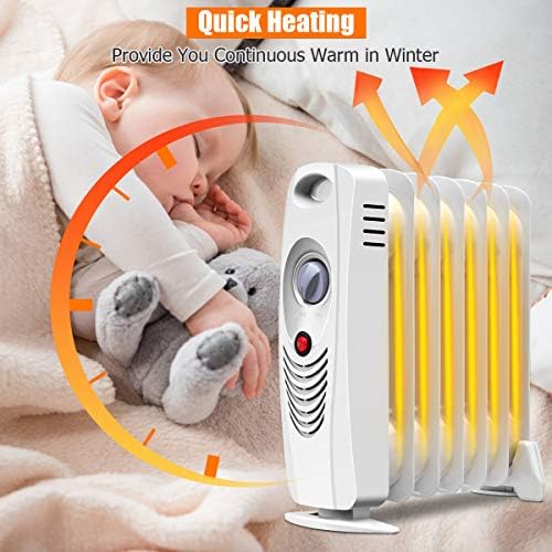 Tangkula 700W Oil-Filled Space Heater with Adjustable Thermostat