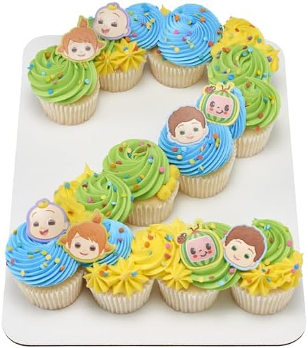 DecoPac CoComelon Cupcake Rings - 24 Pack with JJ YoYo TomTom