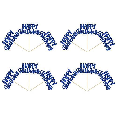 Gyufise 24 Pcs Happy Birthday Cupcake Toppers