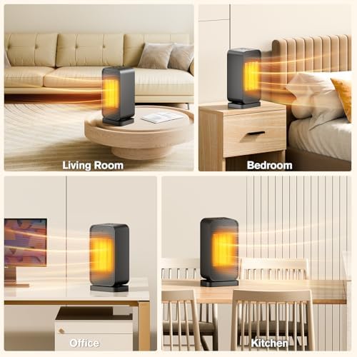 Flowbreeze 2-in-1 Space Heater Fan with Remote Control