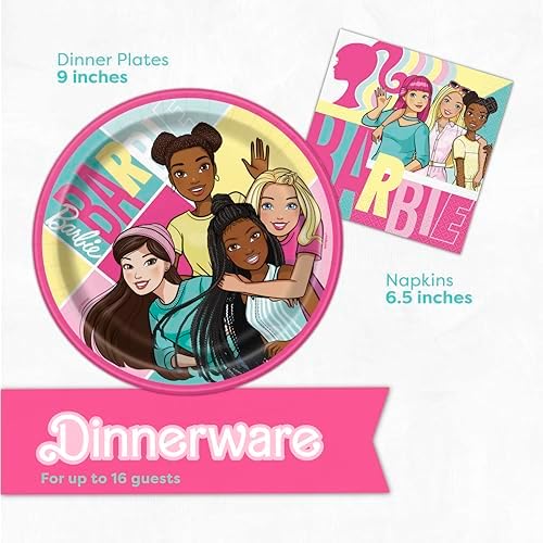 Barbie Birthday Party Decorations Set for 16 Guests 1