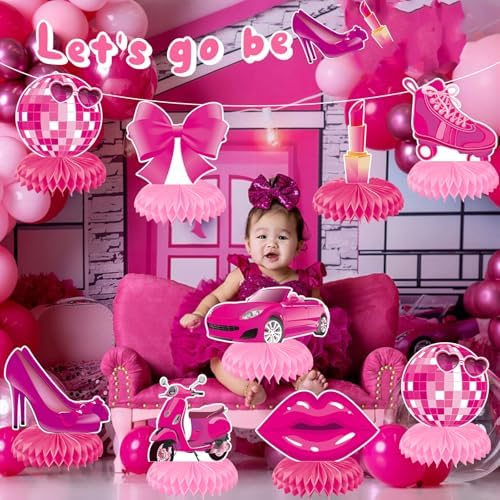 Pink Princess Party Centerpieces for Girls