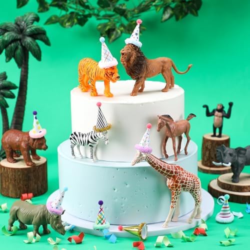 18 Pcs Jungle Animal Birthday Party Decorations Set