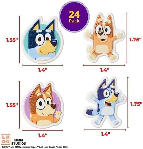 DecoPac Bluey So Much Fun Cupcake Rings - 24 Pack