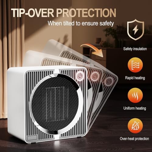 SOPOKE PTC Ceramic Space Heater - Energy Efficient Safe