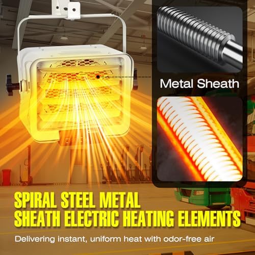 DR INFRARED HEATER 7500W 240V Hardwired Electric Heater with Remote Thermostat