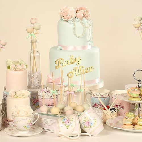 Jspupifip Gold Glitter Cake Toppers 64 Pcs Alphanumeric