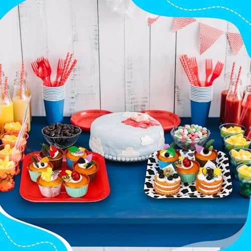 40 Pcs 9 Inch Cartoon Story Plates Party Decor