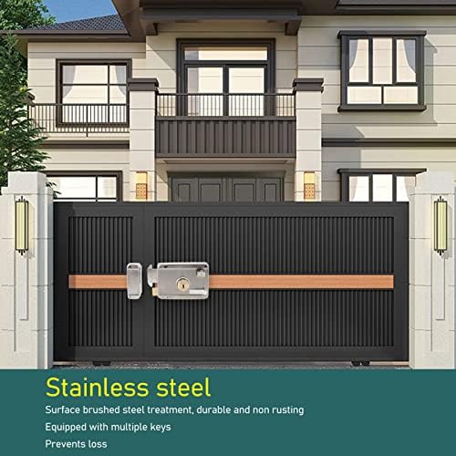 Stainless Steel Exterior Gate Lock with Anti Theft Handle