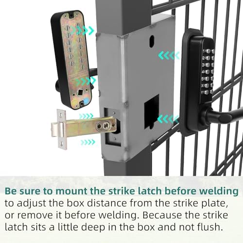 Casmer GB2020 Steel Gate Lock Box 60mm Backset