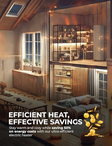 EconoHome Wall Heater Panel with Thermostat 400W 120V 120 Sq Ft