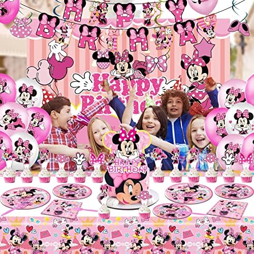 Minnie Birthday Party Decorations Set for Kids 1