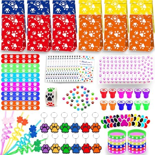 Paw Themed Party Favors Set 736 Pcs for Kids