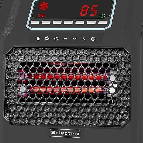 VOLTORB Portable Electric Space Heater with Remote and 3 Heat Settings