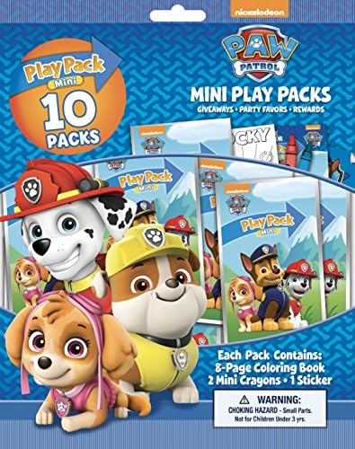 Bendon Paw Patrol 10 Mini Play Packs for Kids