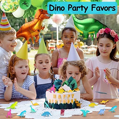 AugToy 48Pcs Glow in Dark Mini Dinosaur Figures Party Favors