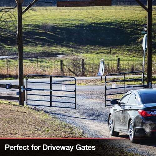 Mighty Mule MM372W Dual Gate Opener Smart Solar Black