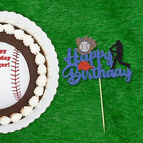 Ephlyn Baseball Cake Topper - 1Pcs Sports Theme Birthday Decoration