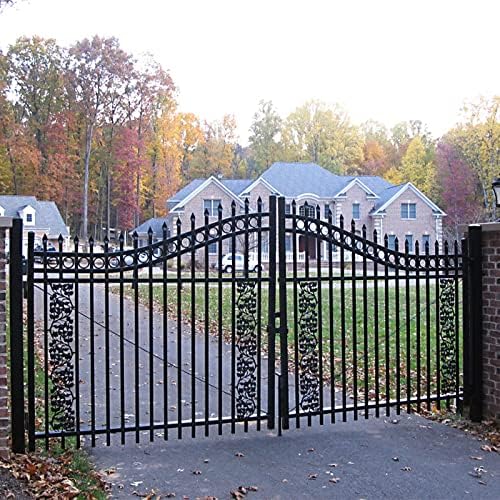 Letowe Heavy Duty Gate Hinges 7 Inches Black Iron 2 Pack Weld On