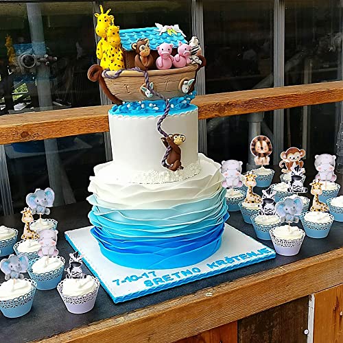 36PCS Jungle Animals Cupcake Toppers - Forest Theme Decor