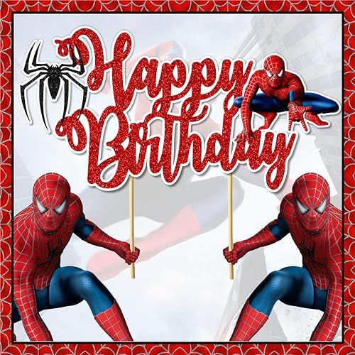 Seyal Spidr-Mn Birthday Cake Topper 1
