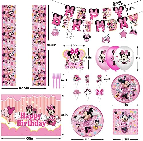 Minnie Birthday Party Decorations Set for Kids 1