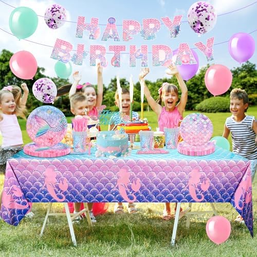 Mermaid Birthday Decorations for Girls 24 Pieces
