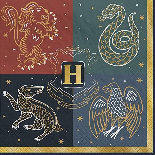 Harry Potter Hogwarts United Party Napkins - 5x5 Pack of 16